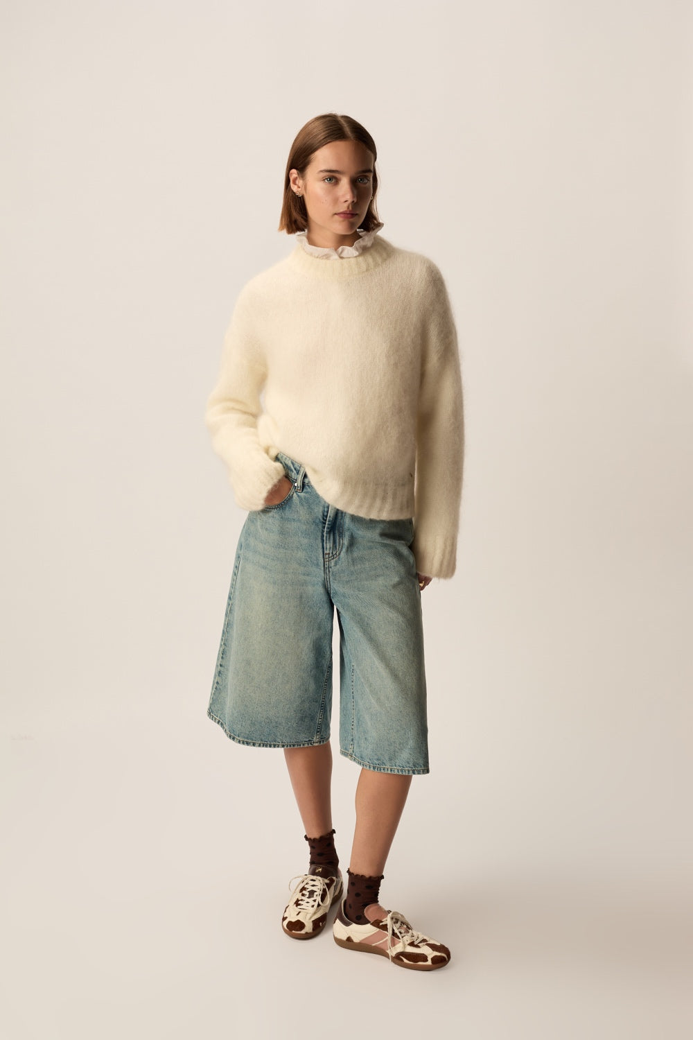 Sweater Bloom Ecru
