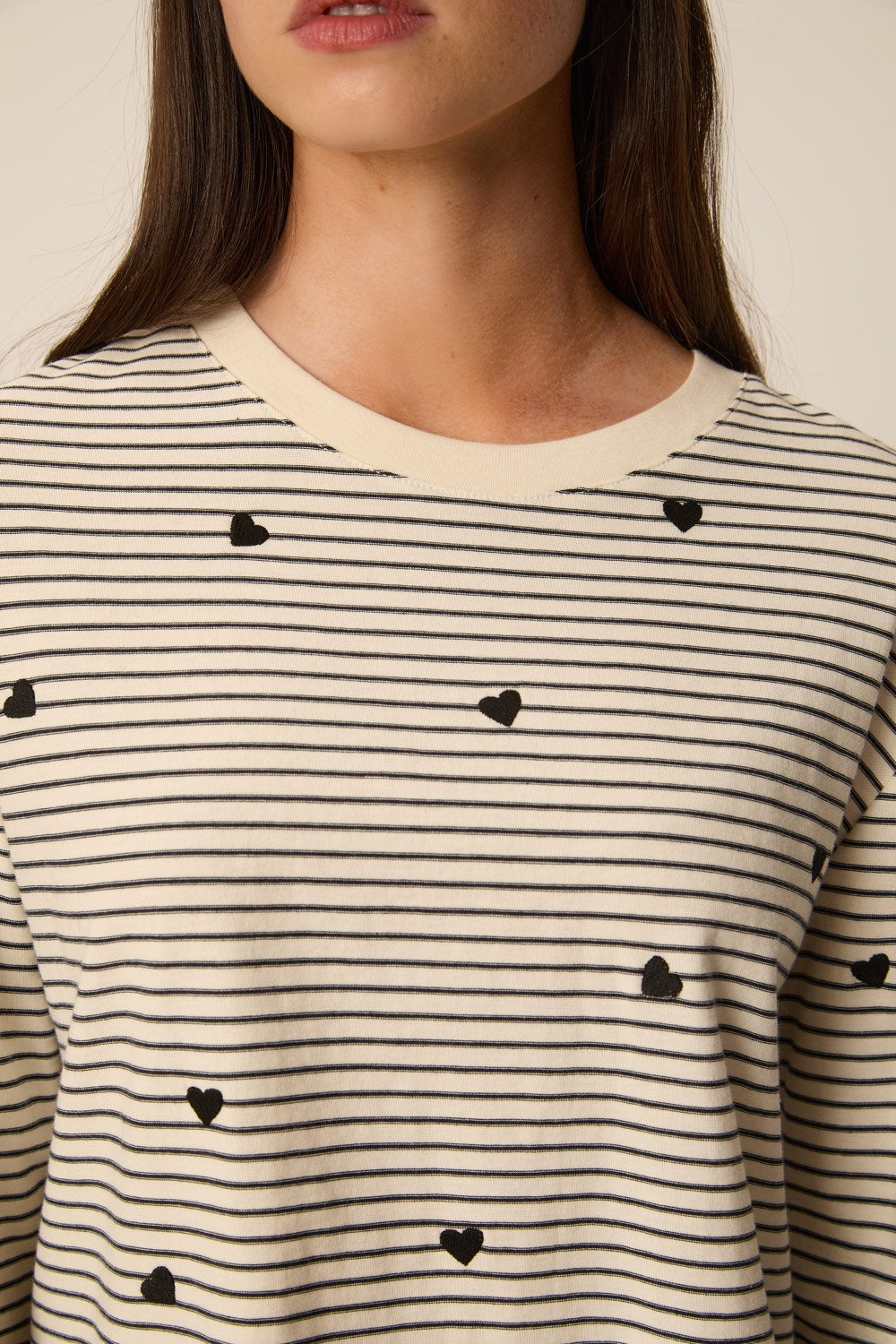 T-shirt Josephine Cœur Black