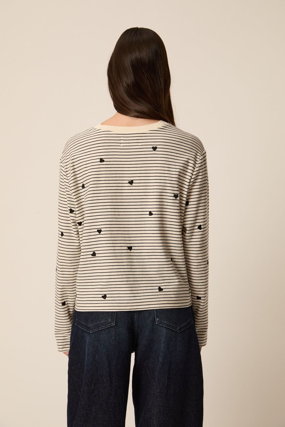 T Shirt Josephine Cœur Noir