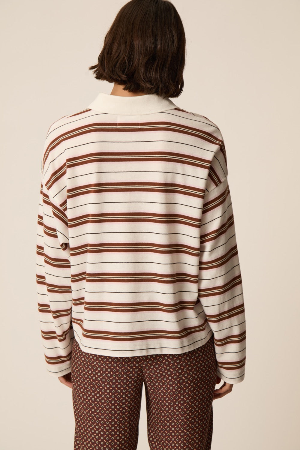 Polo Shirt Irina Creme/Cognac