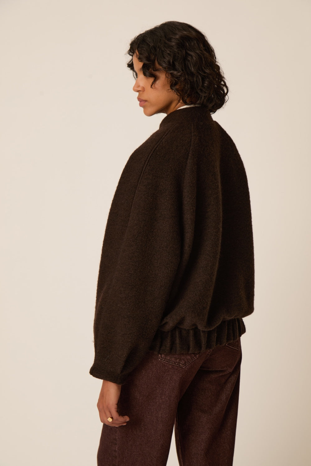Knit Jacket Hildilia Teddy Brown