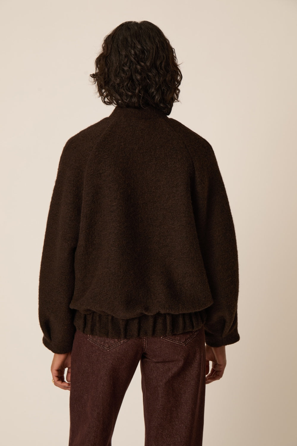 Knit Jacket Hildilia Teddy Brown