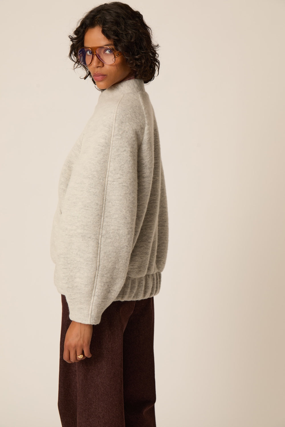 Veste Maille Hildilia Gris Chine