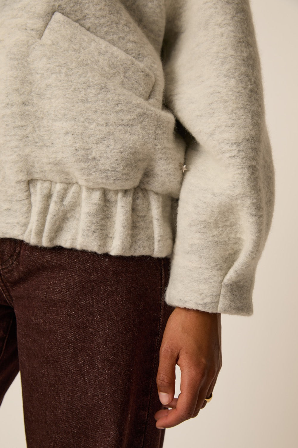 Veste Maille Hildilia Gris Chine