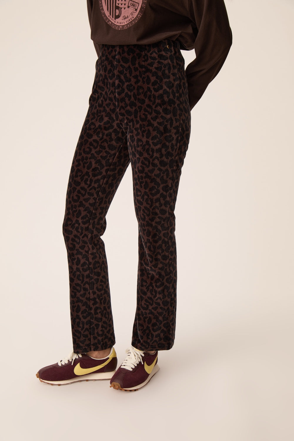 Trousers Florian Leopard Print