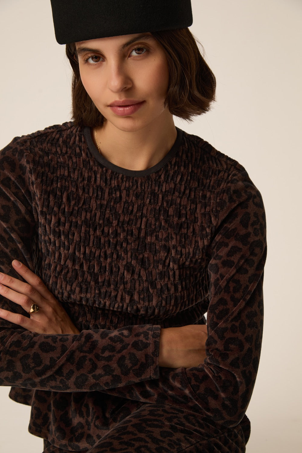T-shirt Flora Leopard Print