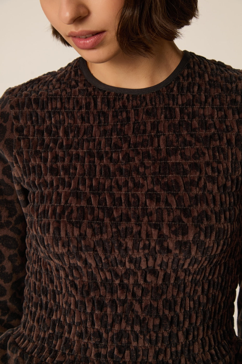 T-shirt Flora Leopard Print