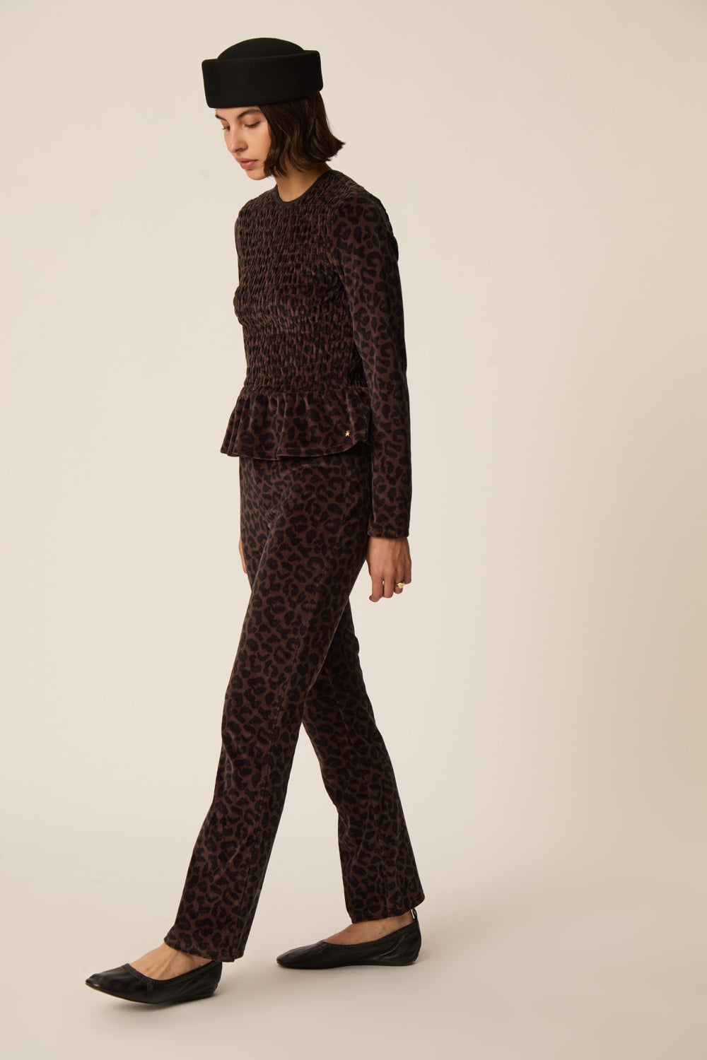 T-shirt Flora Leopard Print