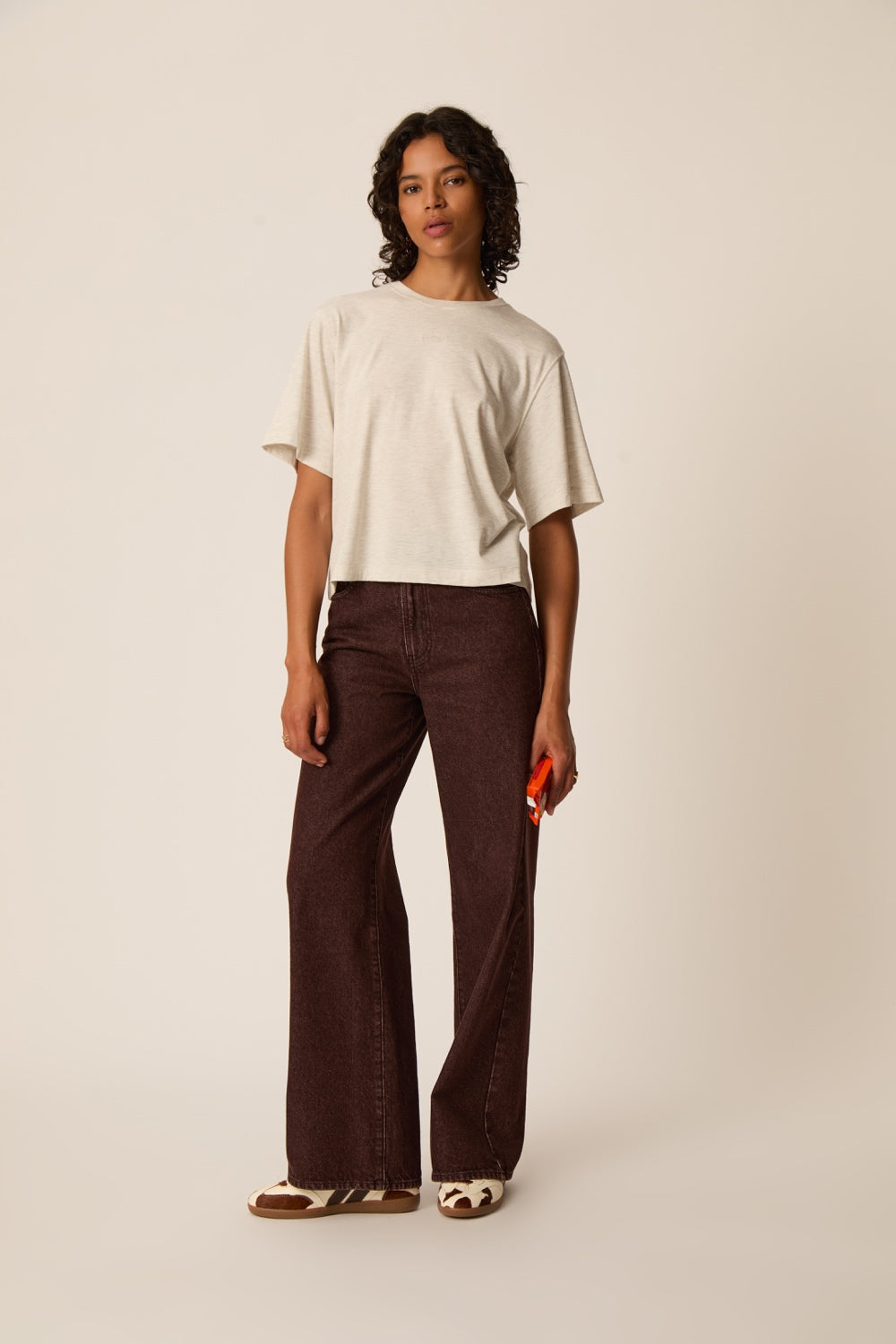 Tee Shirt Jerry B Gris Chine