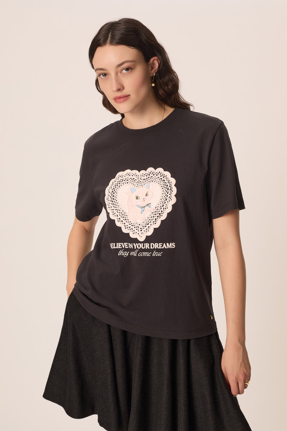 Tee Shirt Jerem Coeur Anthracite