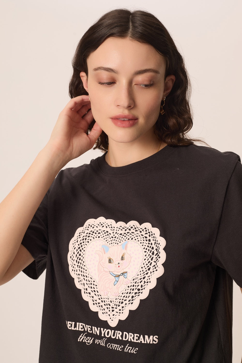 Tee Shirt Jerem Coeur Anthracite
