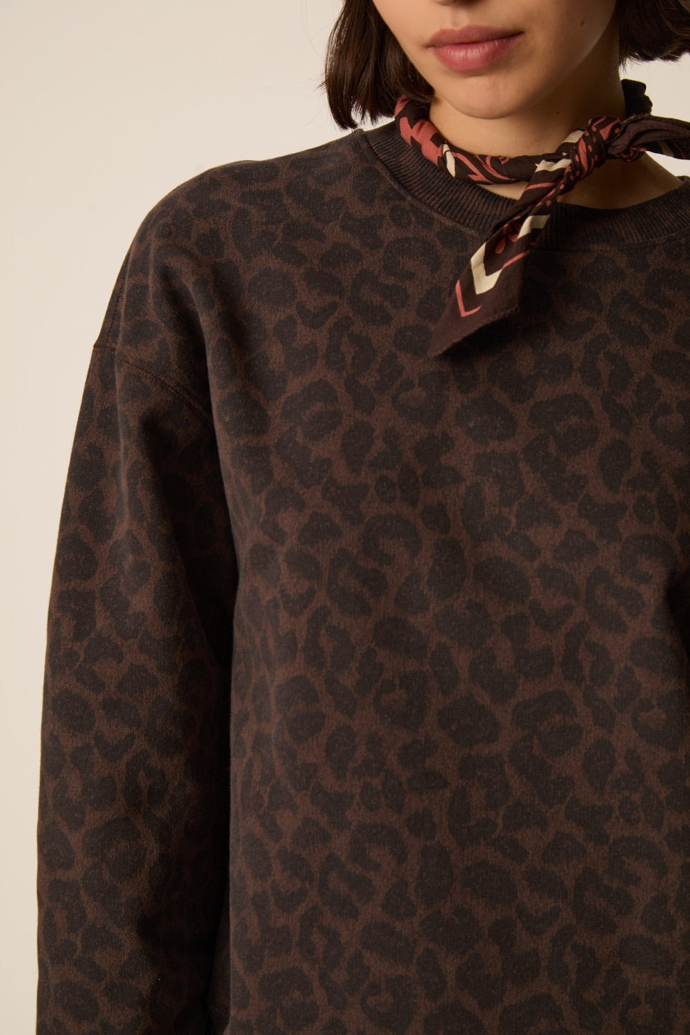 Sweat Shirt Jacinthe Leopard