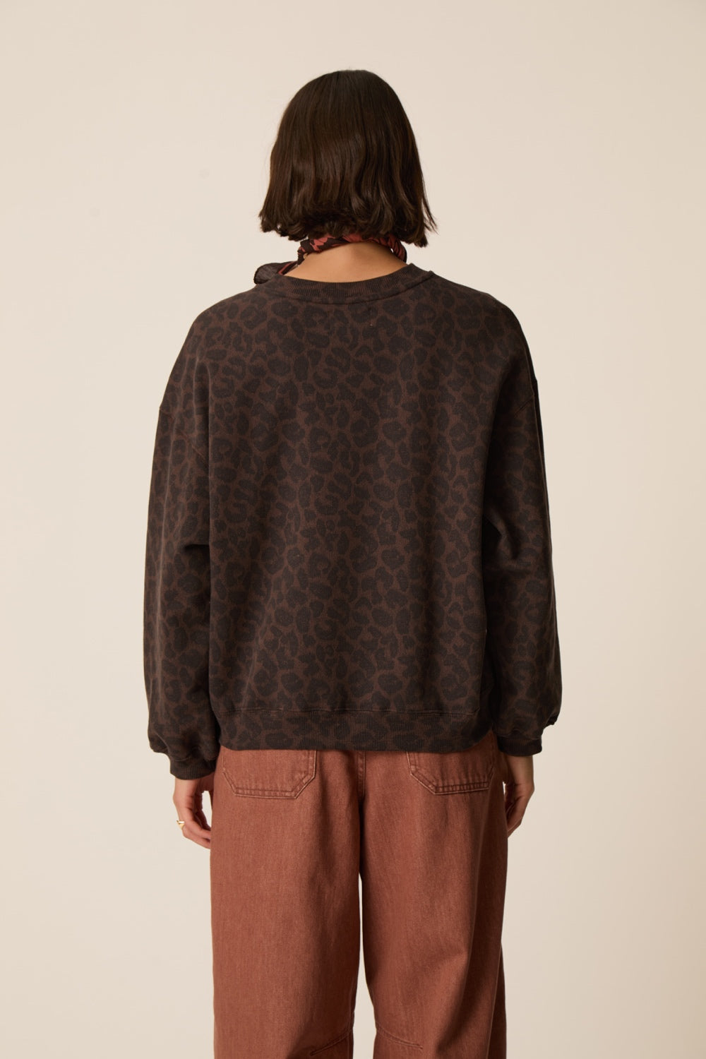 Sweatshirt Jacinthe Leopard Print