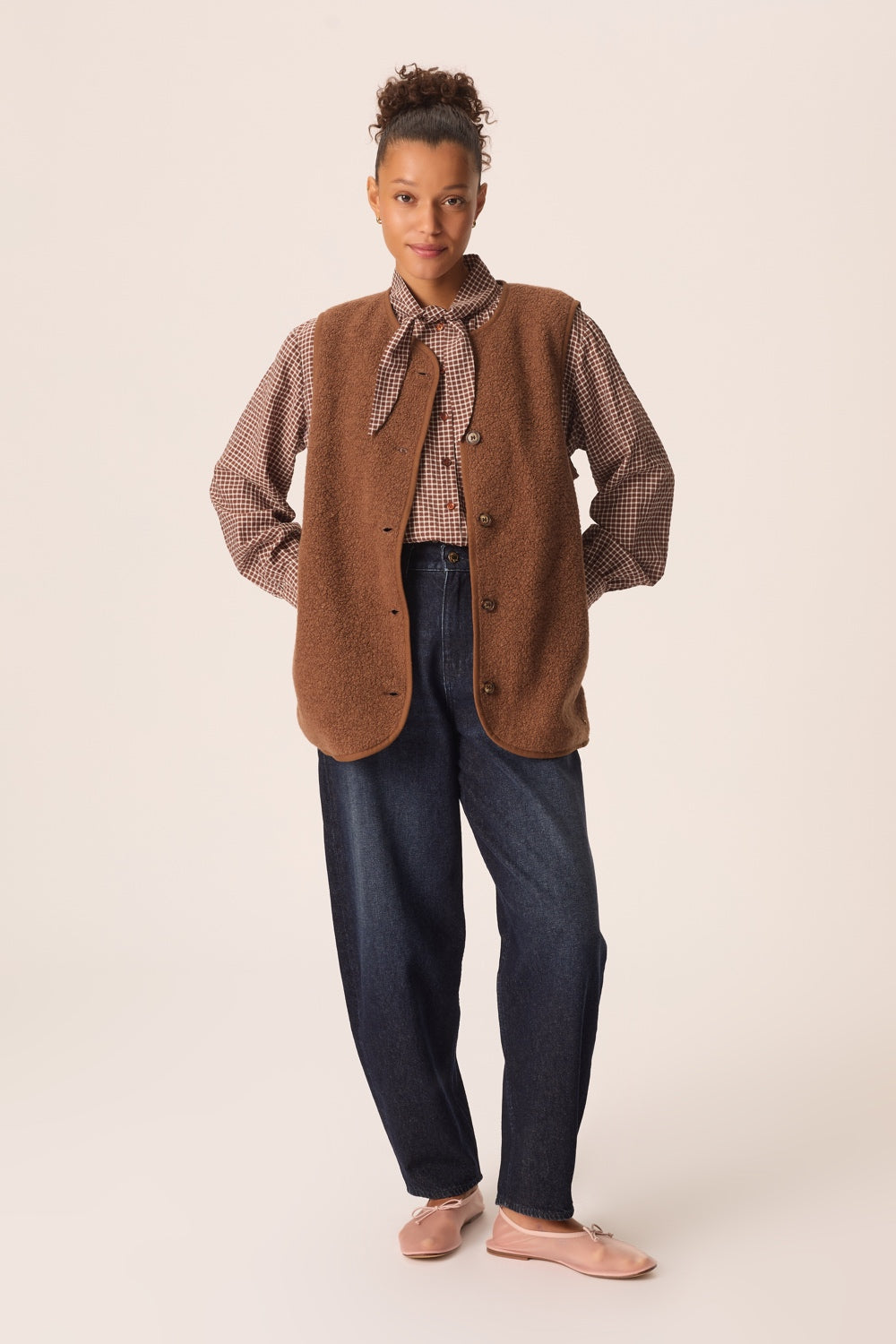 Veste maille Gwendi Bois