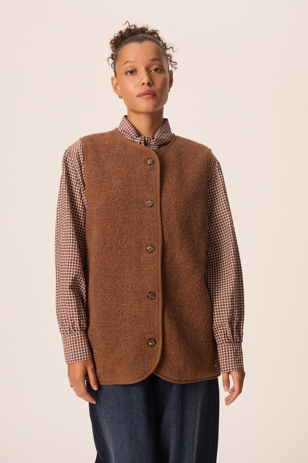 Veste maille Gwendi Bois
