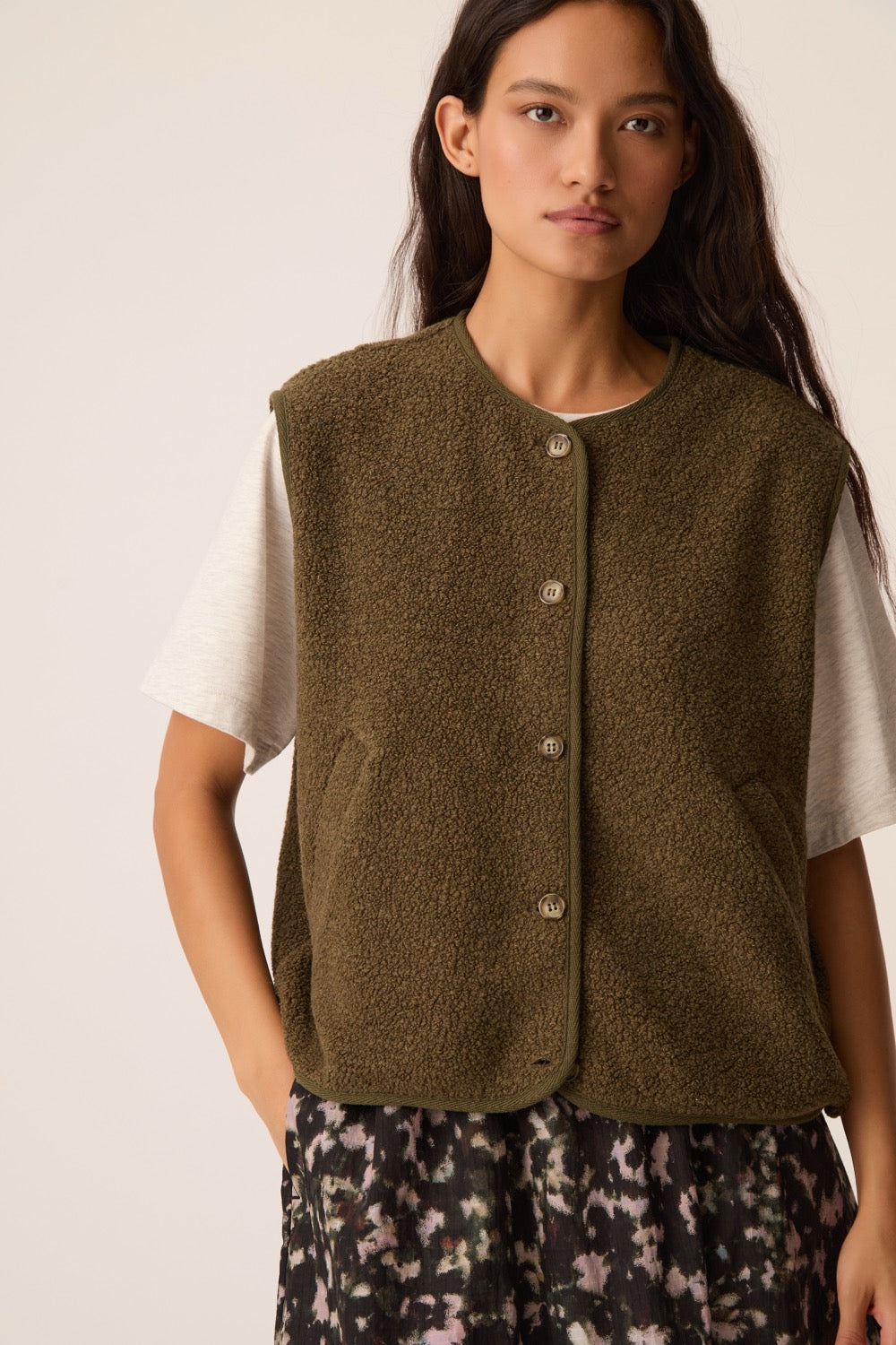 Knit Jacket Zlata Forest Green