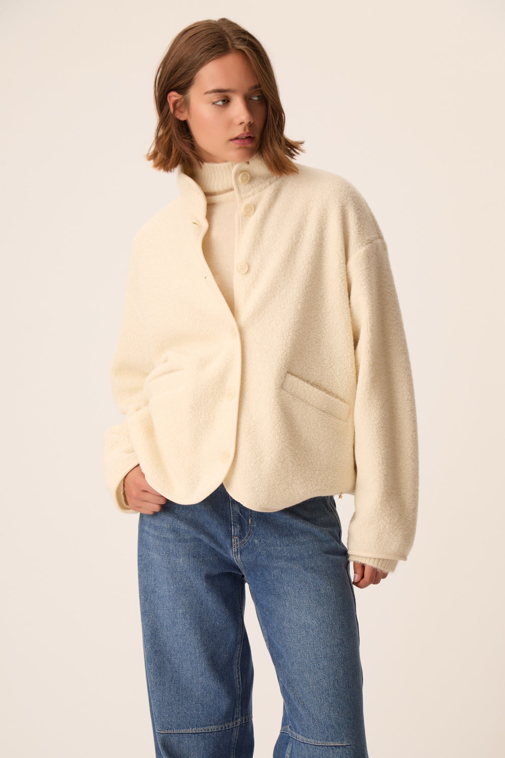 Veste Maille Zlavina Creme
