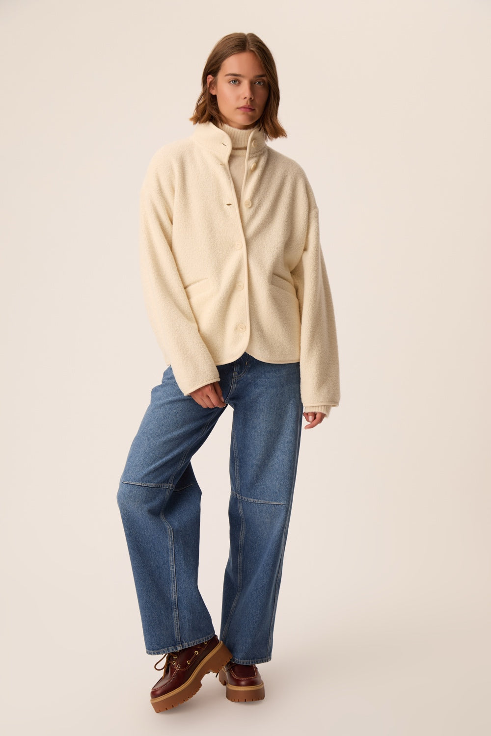 Veste Maille Zlavina Creme