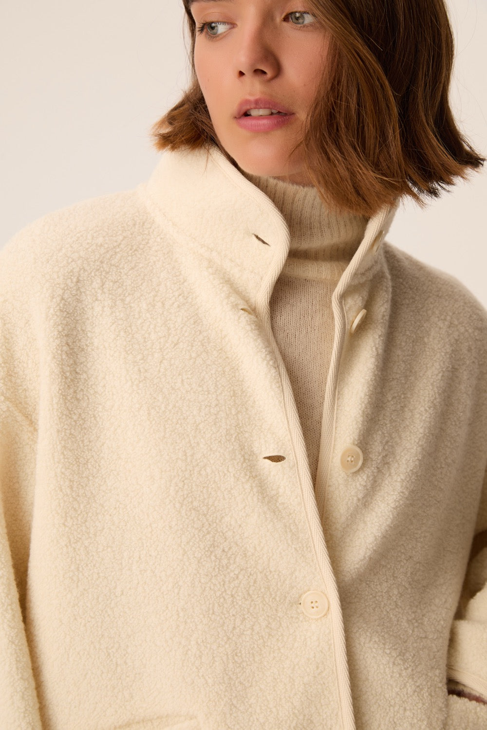 Veste Maille Zlavina Creme
