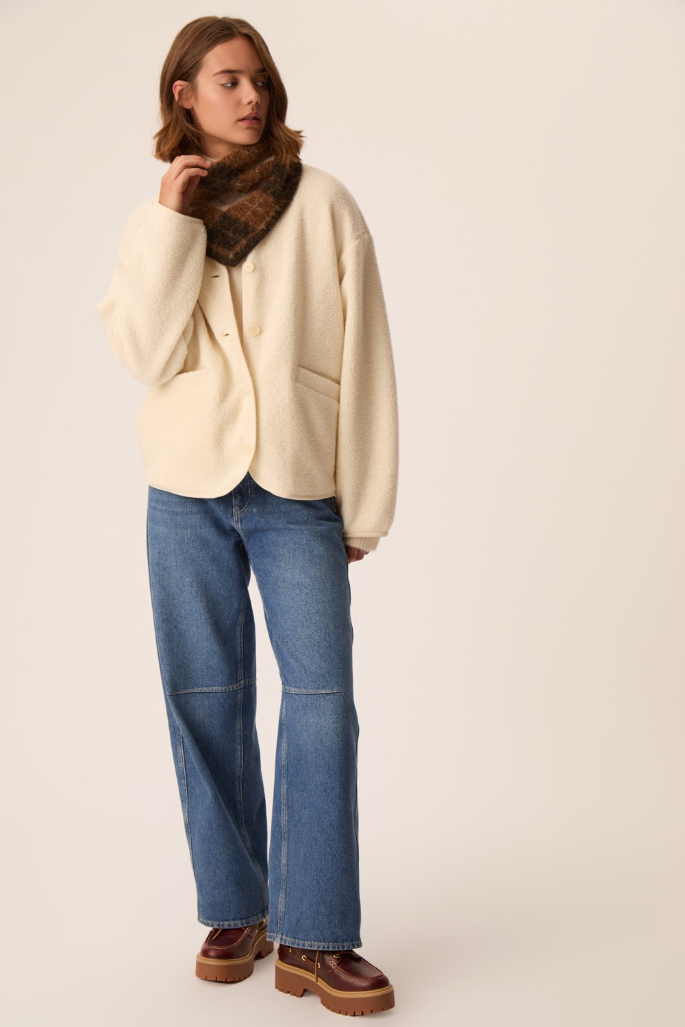 Veste Maille Zlavina Creme