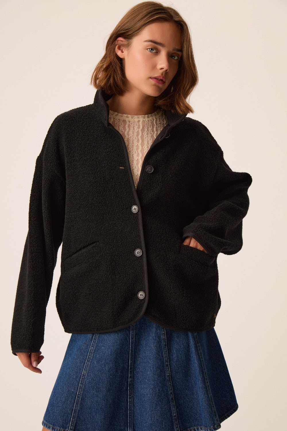 Veste Maille Zlavina Noir