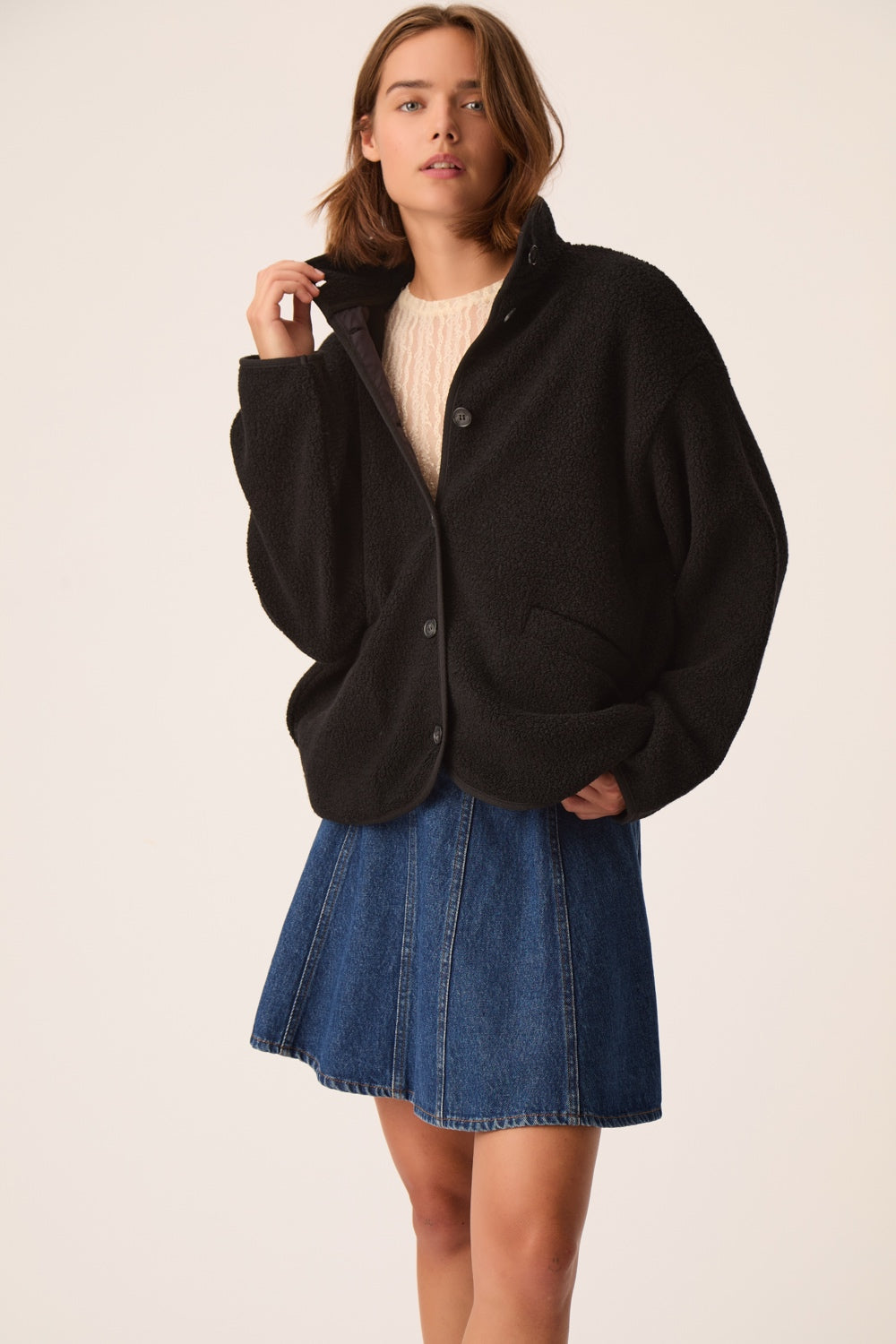 Veste Maille Zlavina Noir