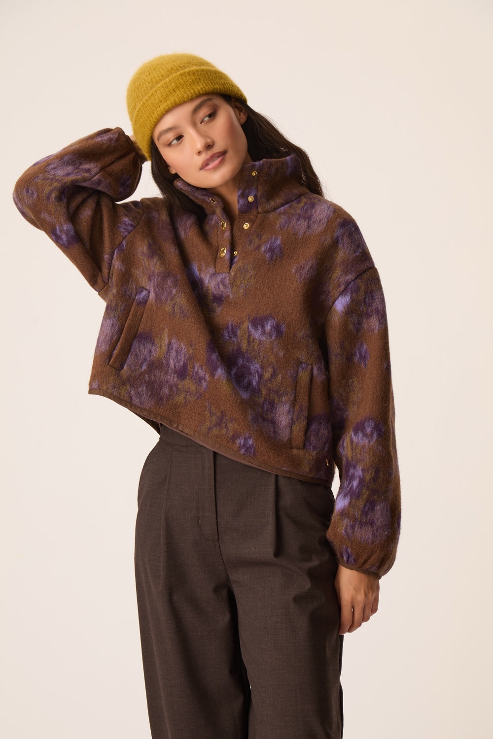 Veste Maille Isidore Violet Garden