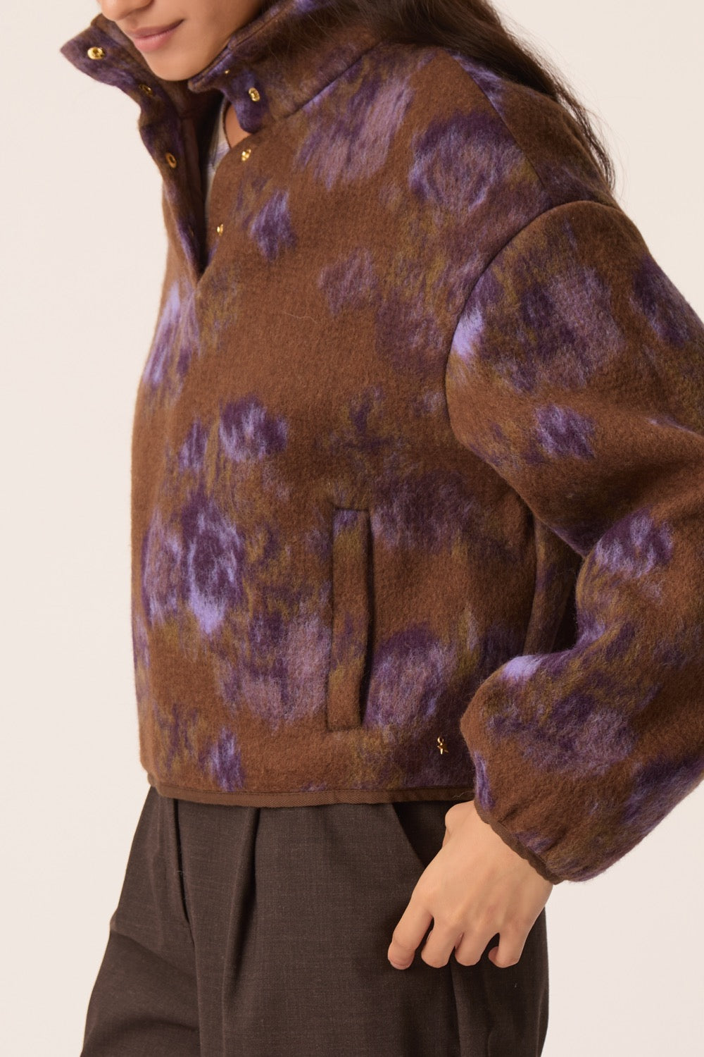 Veste Maille Isidore Violet Garden