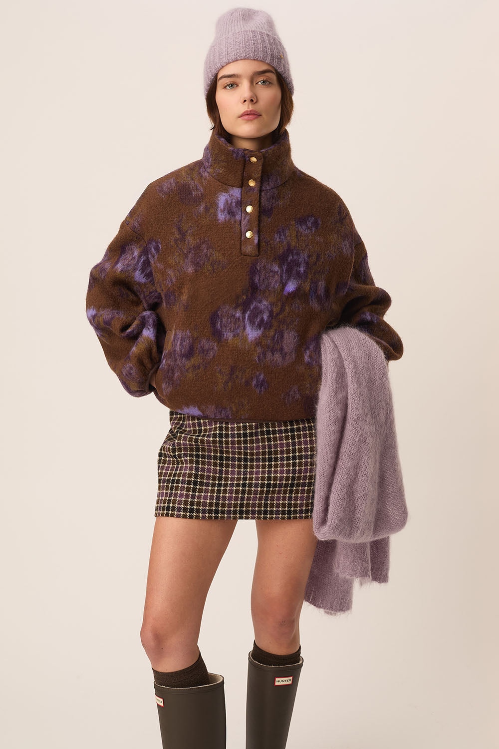 Veste Maille Isidore Violet Garden