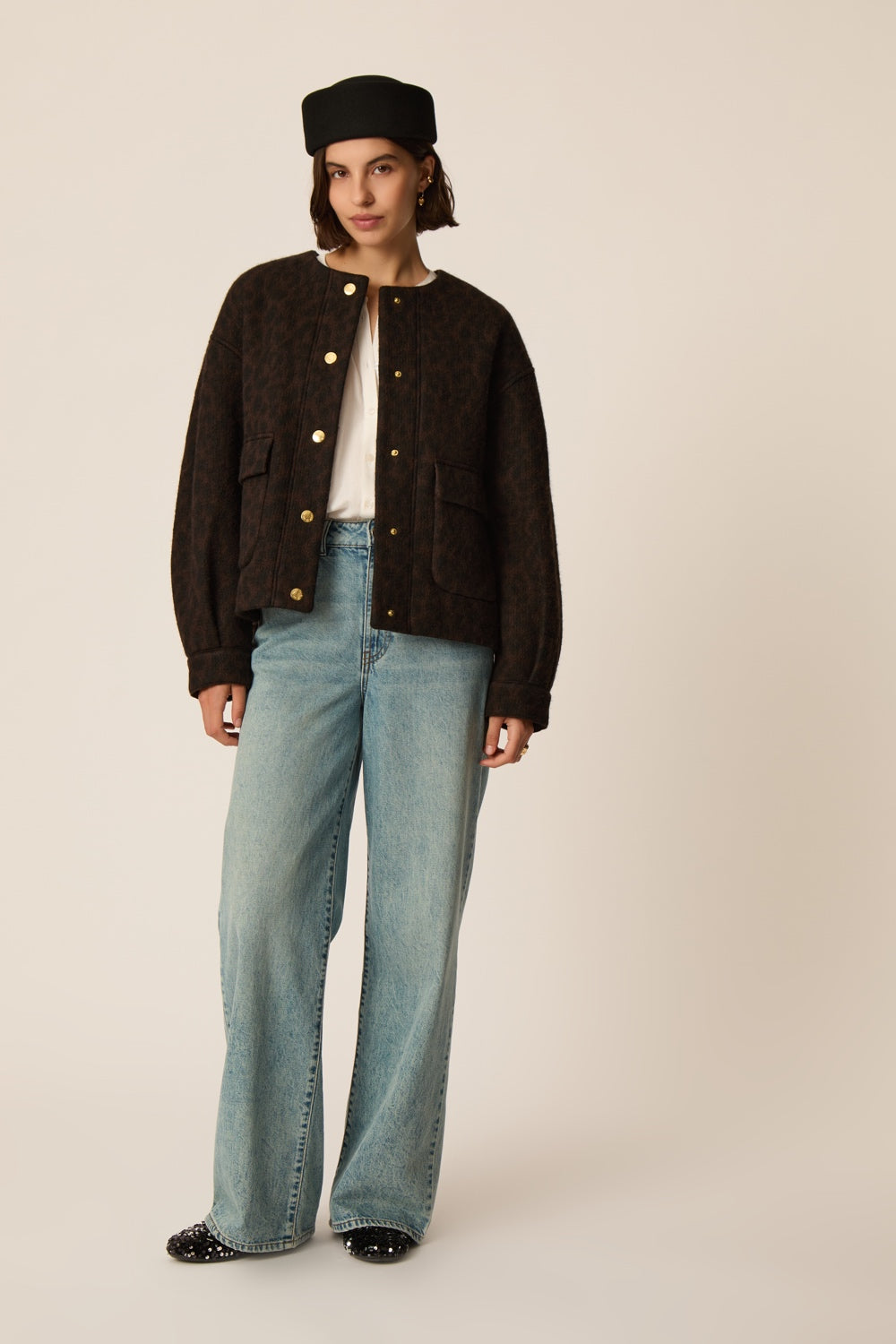 Knit Jacket Isadora Leopard