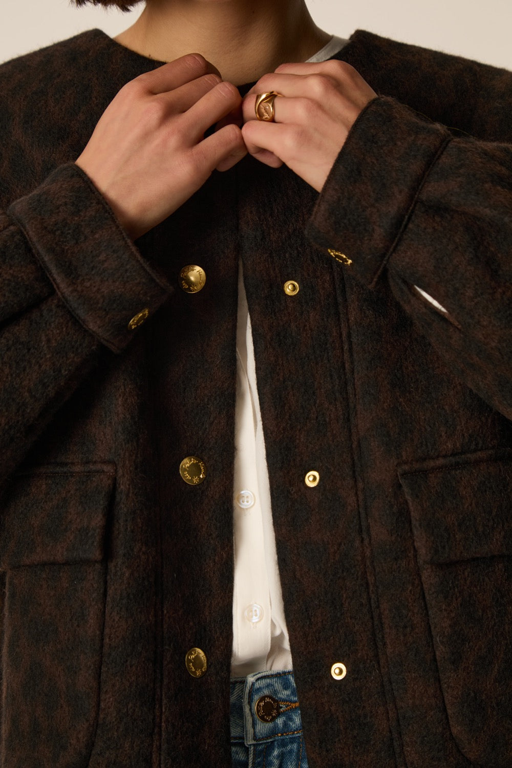 Knit Jacket Isadora Leopard Print