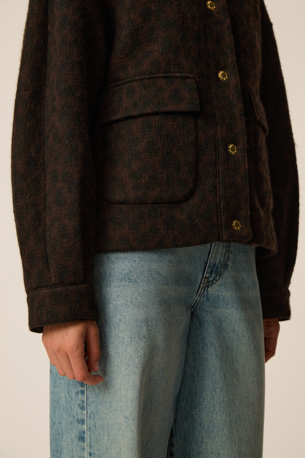 Knit Jacket Isadora Leopard Print