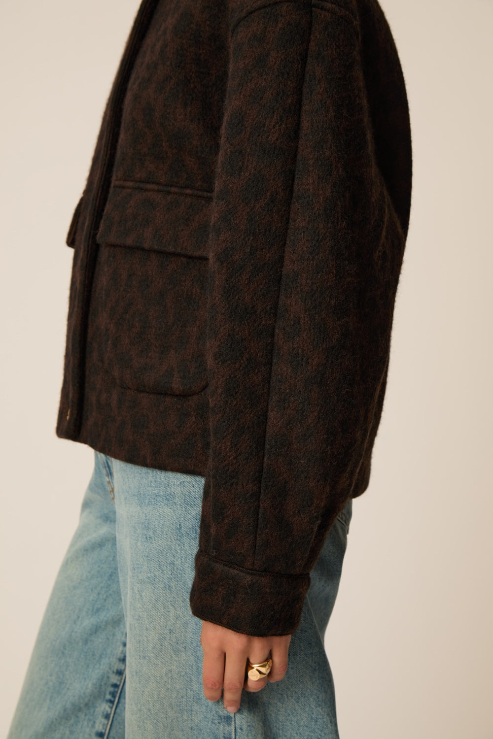 Knit Jacket Isadora Leopard Print