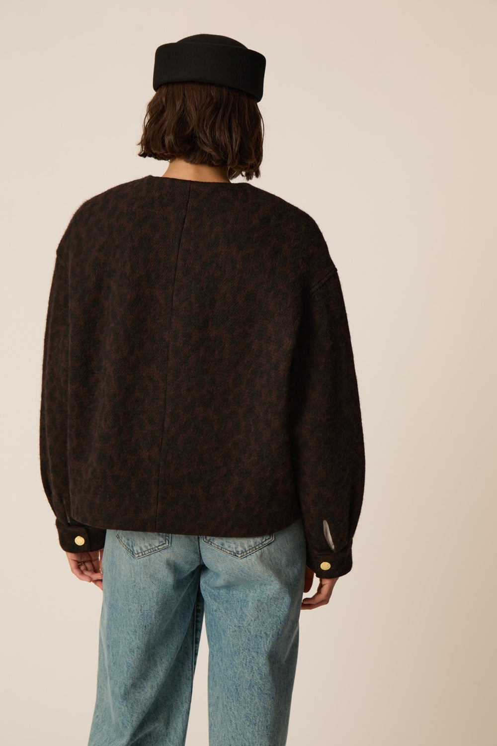 Knit Jacket Isadora Leopard Print