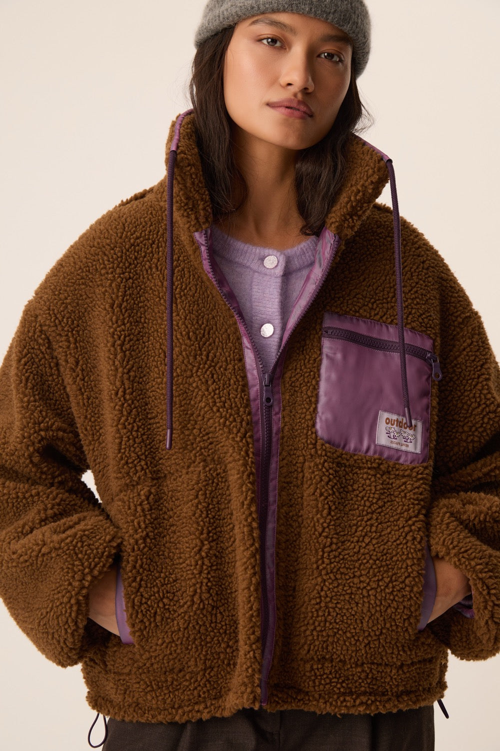 Veste Maille Izandro Bois