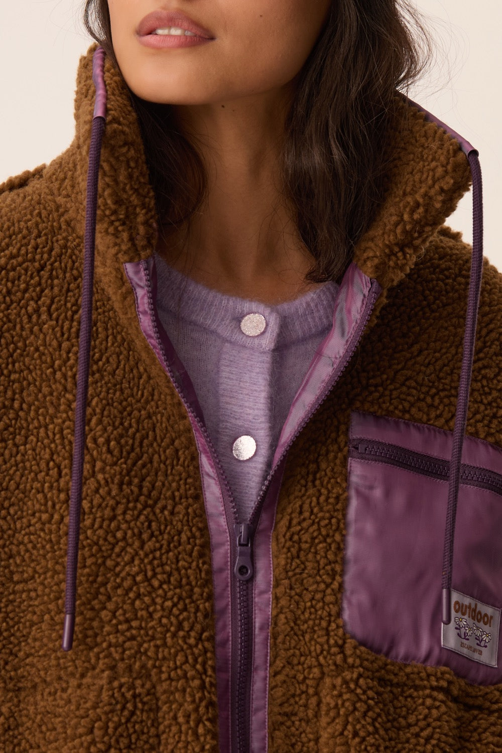 Veste Maille Izandro Bois