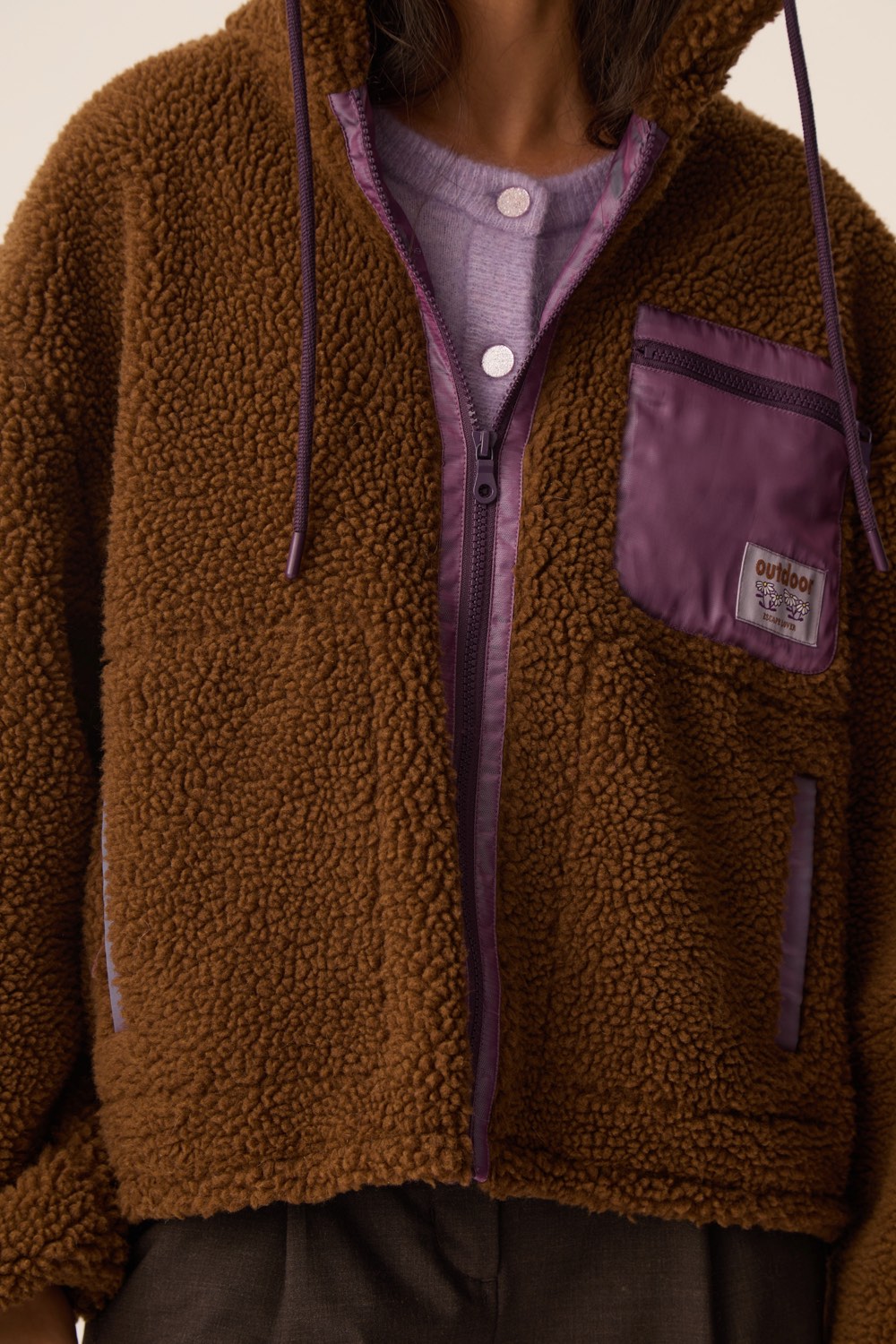 Veste Maille Izandro Bois