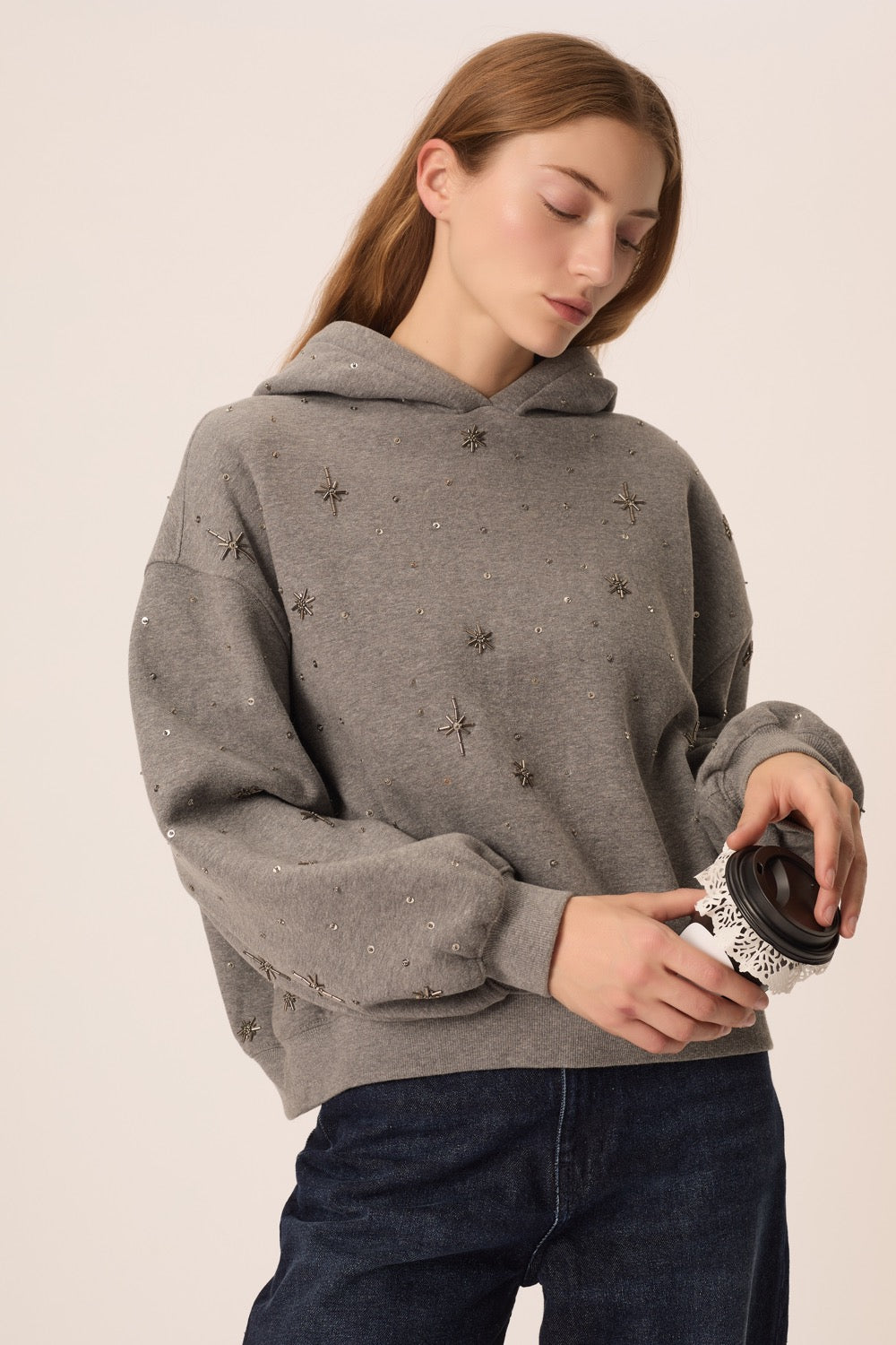 Sweatshirt Jodie Gris Moyen