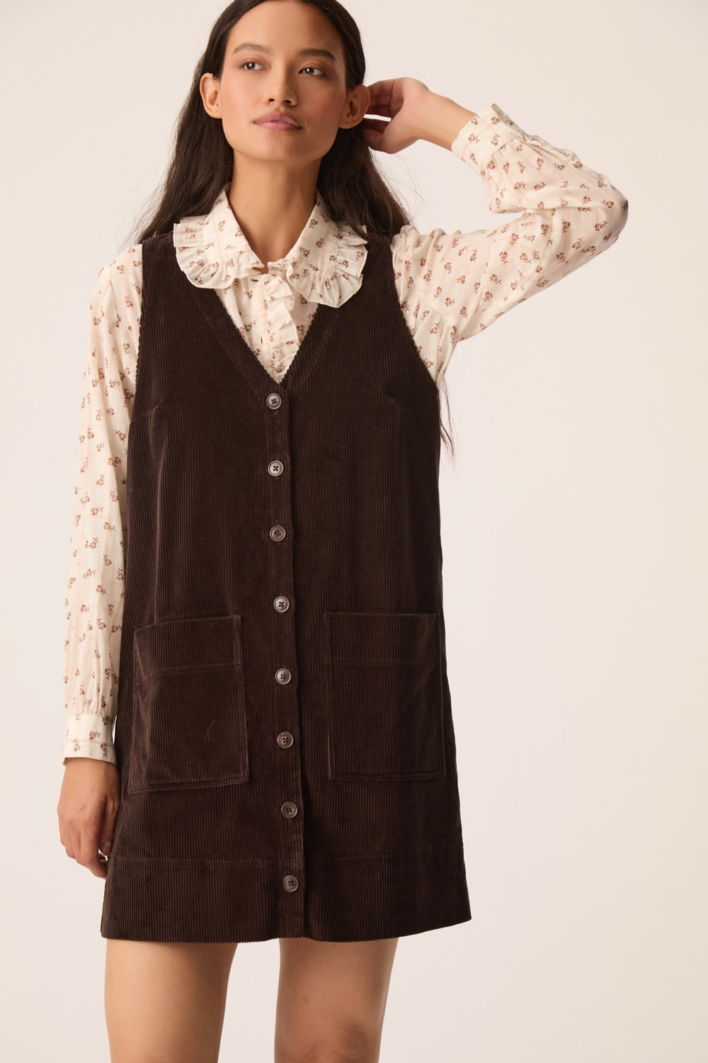 Dress Enisya Teddy Brown