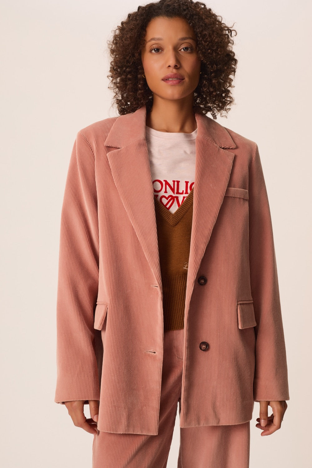 Jacket Enil Blush Pink