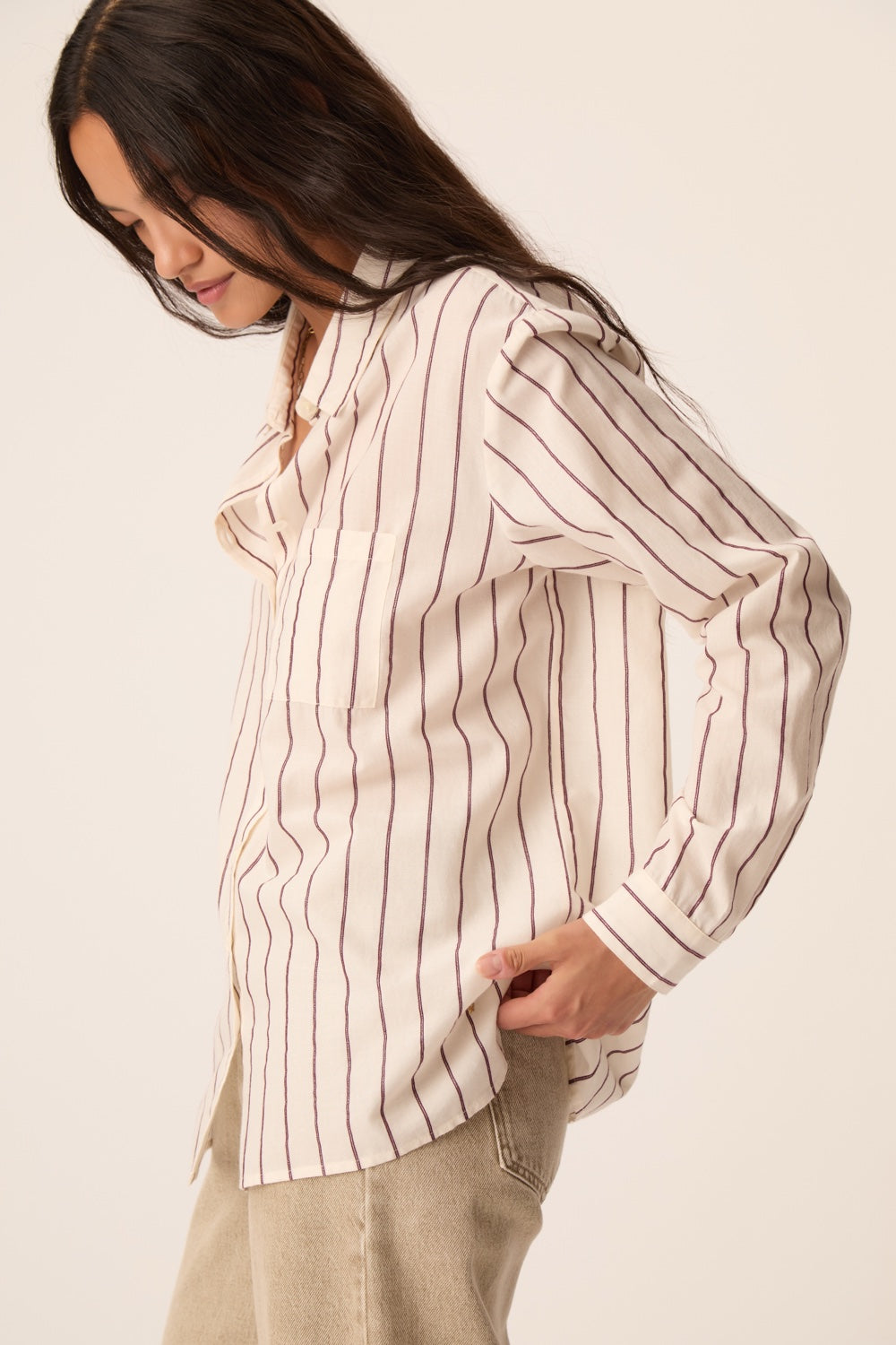 Shirt Tinette Louisiana Prune