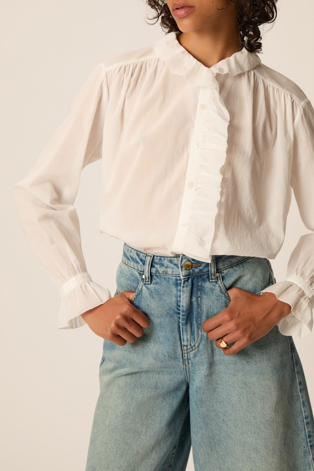 Blusa Tanou Écru