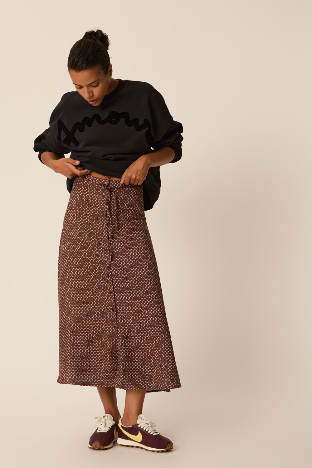 Skirt Valette Tie Print