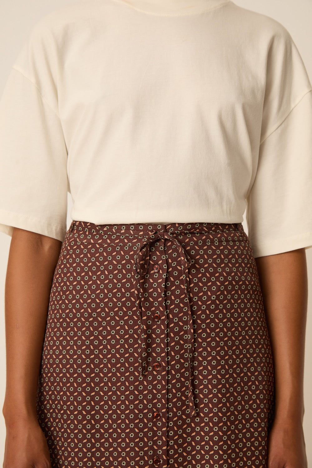 Skirt Valette Tie Print