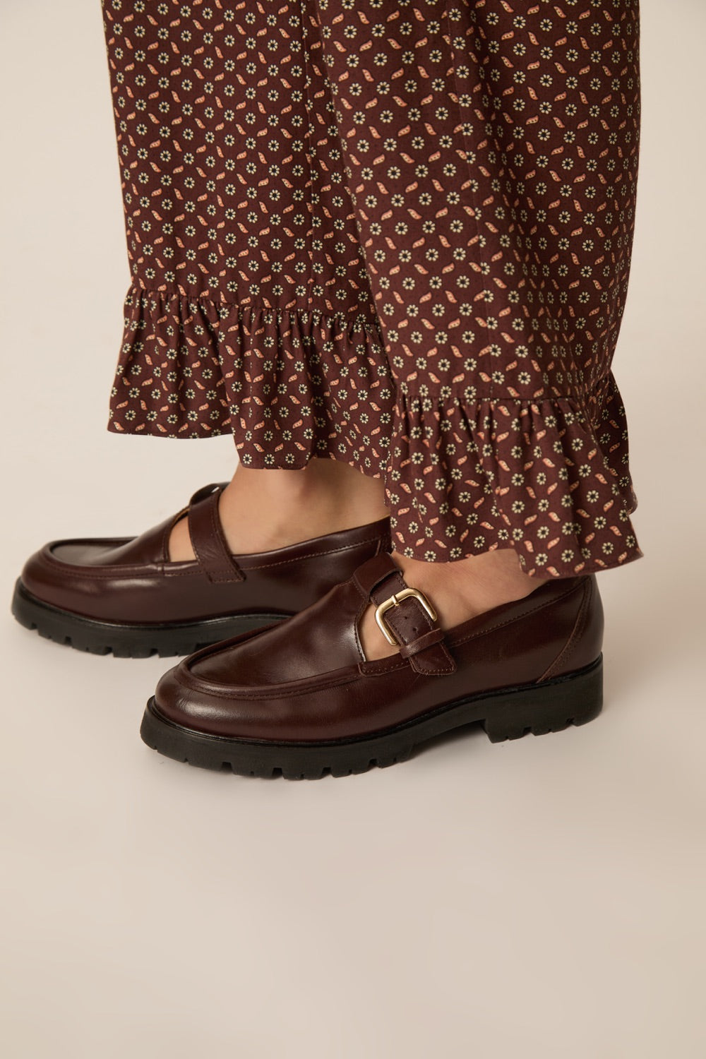 Trousers Volantine Tie Print