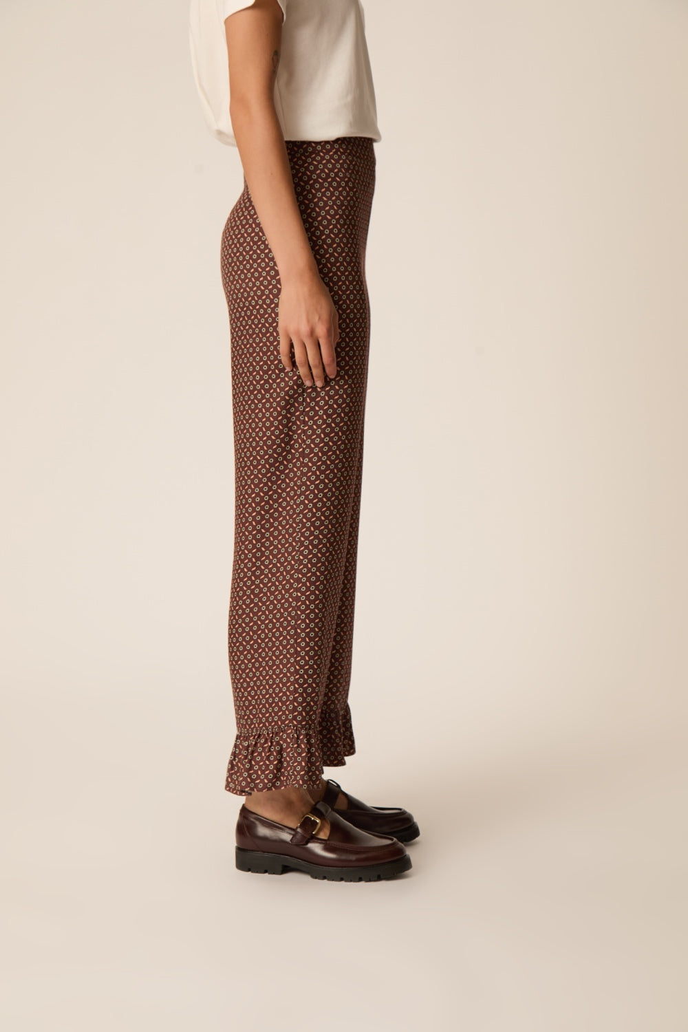 Trousers Volantine Tie Print