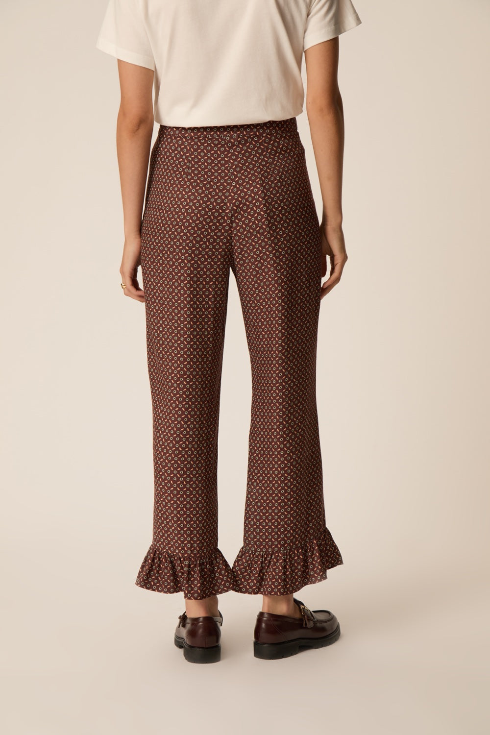 Trousers Volantine Tie Print