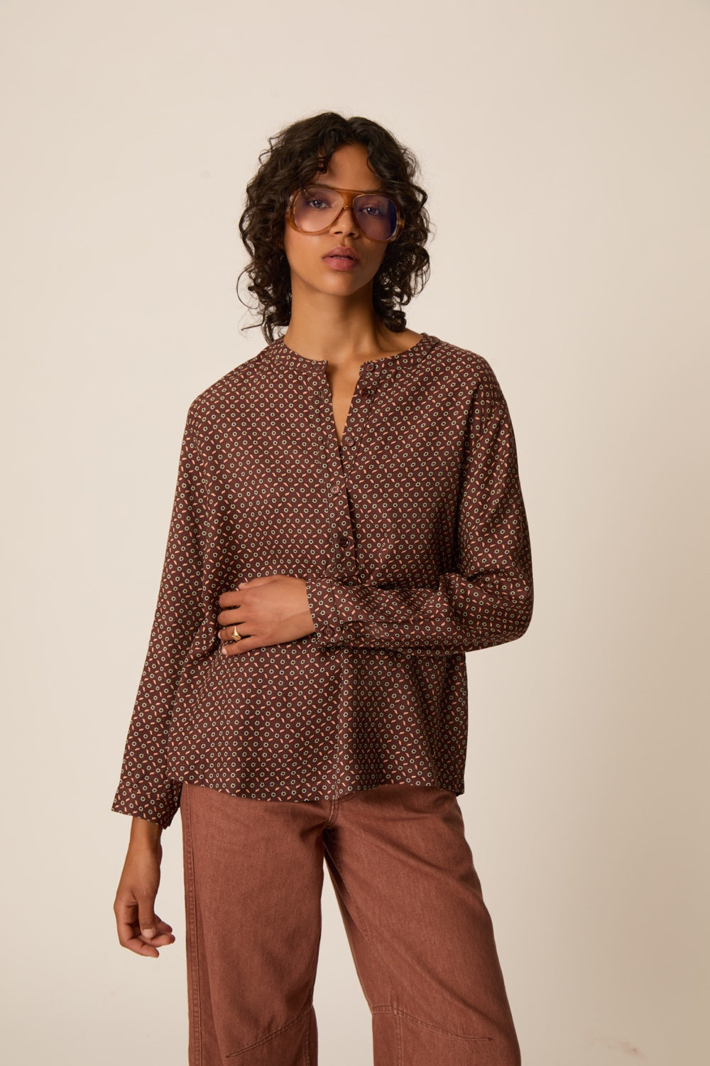 Blouse Valkyra Tie Print