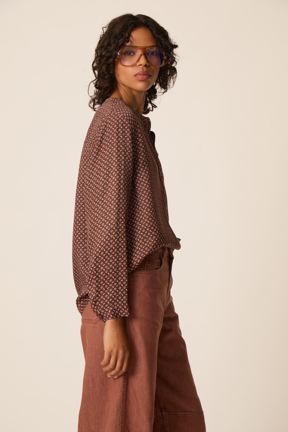 Blouse Valkyra Tie Print