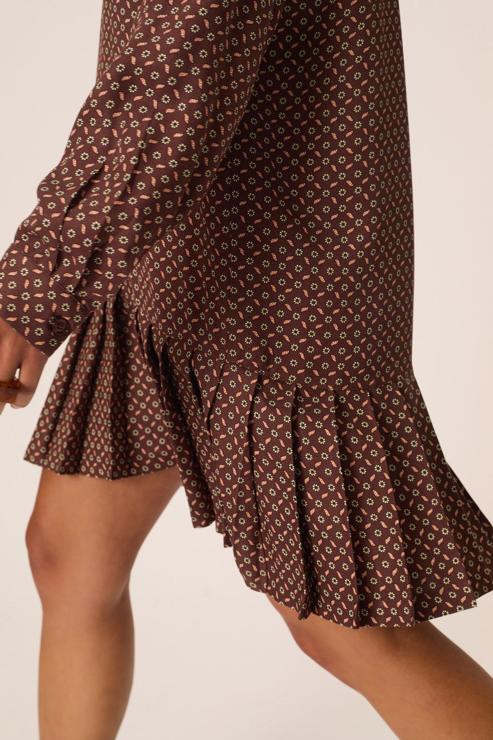 Dress Vale Tie Print